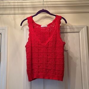 Mango Vibrant Red Knit Top